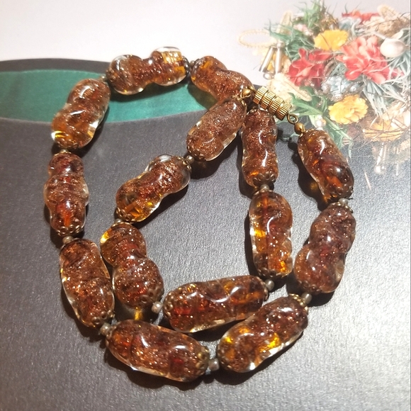 RARE Antique Venetian BORO Glass Bead Necklace - Picture 4 of 8